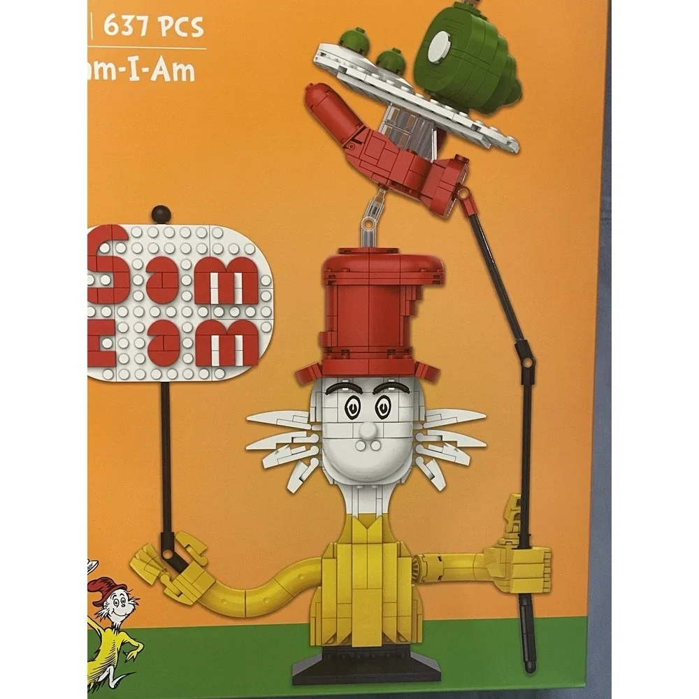 NEW Dr. Seuss Sam I Am - Green Eggs & Ham - Brickcraft - 637 Piece Building Set
